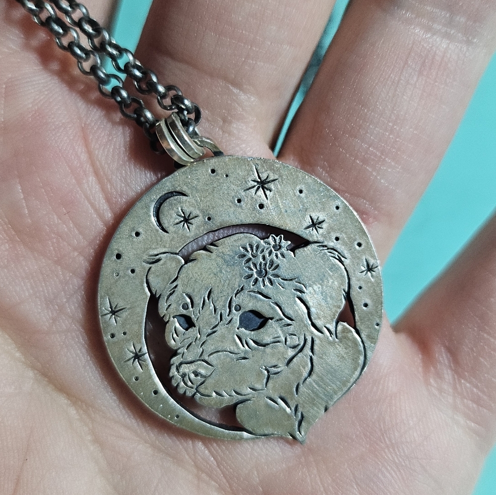 Sterling Silver Havanese Dog Pendant and Chain